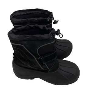 Tote Boys Winter Snow Black Boots Size 5